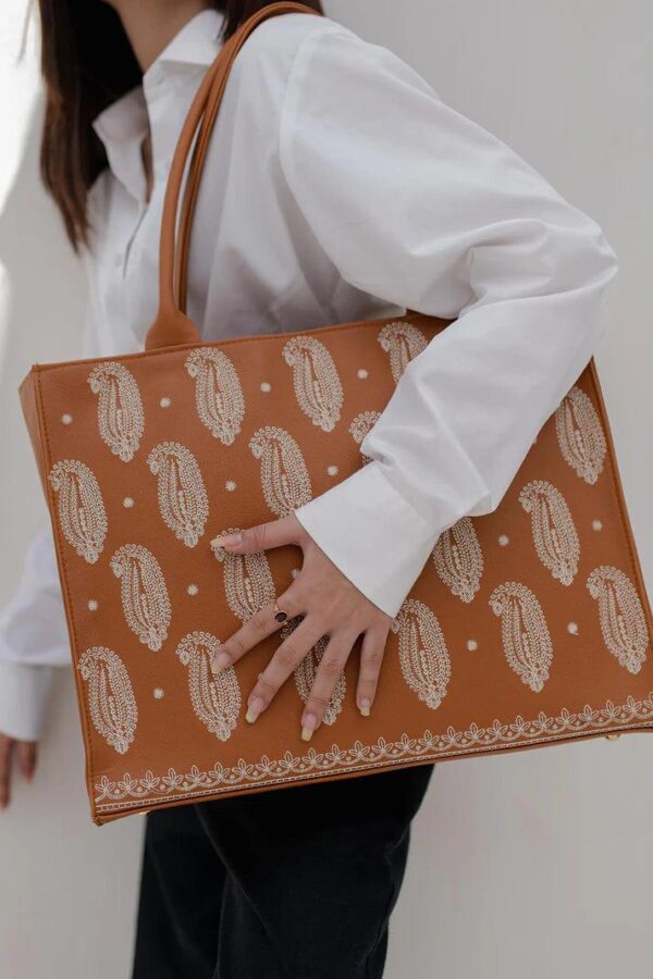 Zellbury Premium PU Tote Bag embroidered - Image 2