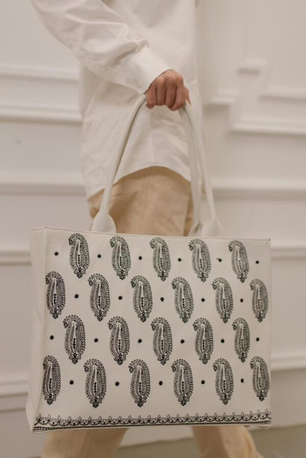 Zellbury Premium PU Tote Bag embroidered - Image 2